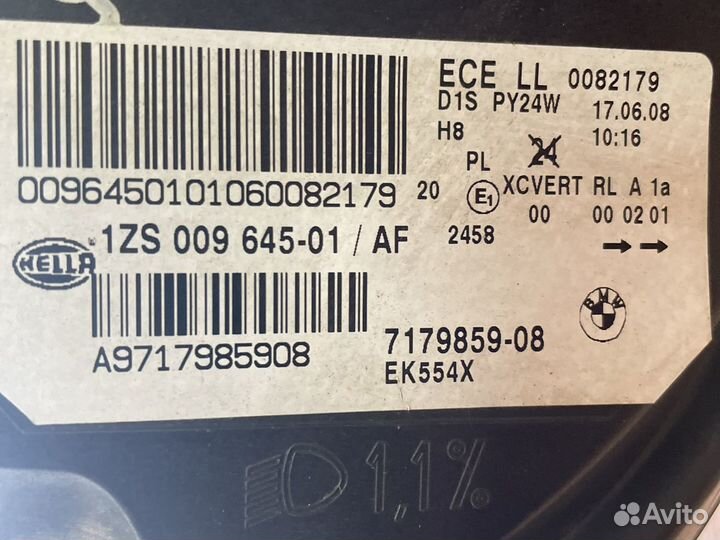 Фара BMW X6 e71 левая