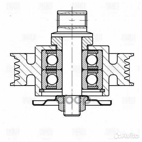 Ролик ремня приводного\ Toyota Land Cruiser 4.5d