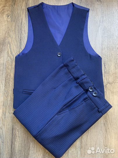 Брючный костюм тройка для мальчика рост 116-122