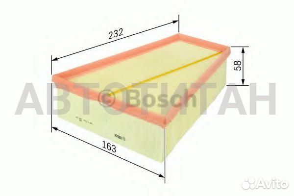 Фильтр воздушный nissan qashqai/X-trail 1,6-2,0 2007 Bosch F026400126