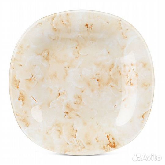 Тарелка luminarc Марбл Беж 19см десертная стекло