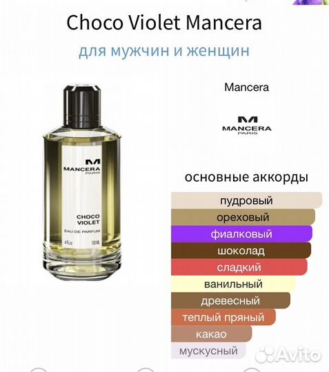 Mancera Choco violette распив оригинал за 5