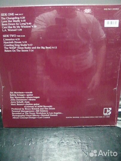 Виниловая пластинка Doors L.A.Woman