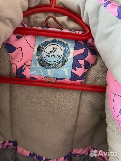 Зимний комбинезон 86 для девочки