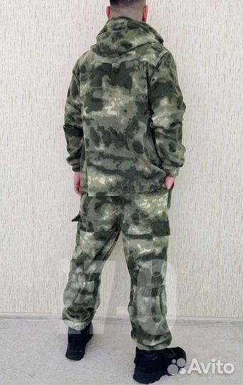 Флисовый демисезонный костюм горка 5 мох