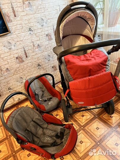 Прогулочная коляска с автолюлькой