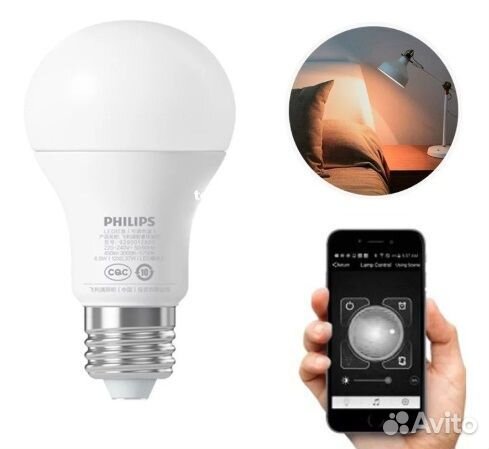 Лампочка Xiaomi Philips Smart Led E27 (GPX4005RT)