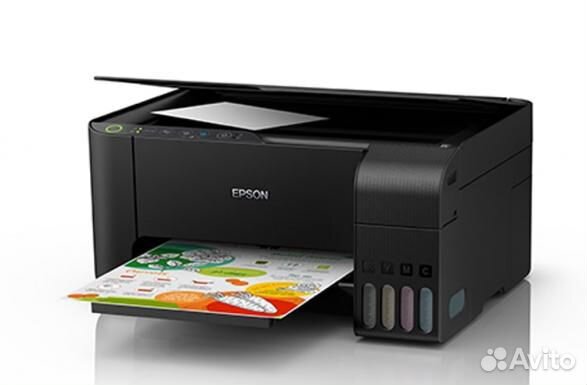 Мфу Epson L3150 с оригинальной снпч и чернилами