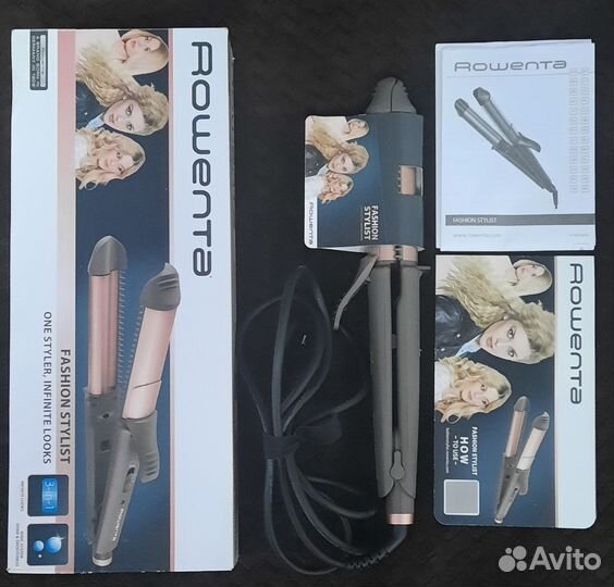 Щипцы для завивки волос 3 в 1. rowenta