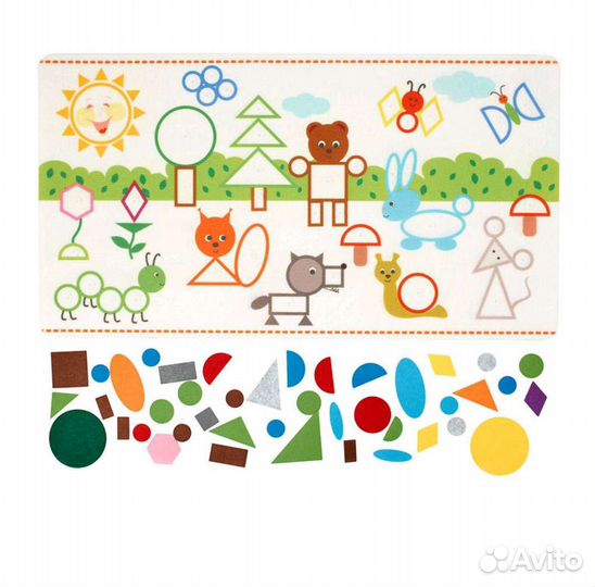 Smile Decor Развивающий коврик-мозаика из фетра