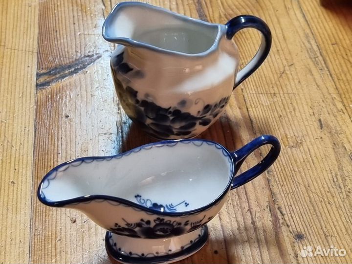 Молочник соусник гжель СССР