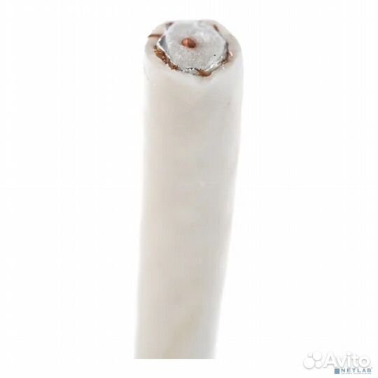 PROconnect (01-2206) Кабель коаксиальный RG-6U, 75Ом, Cu/Al/Cu, 48%, 100м, indoor, белый