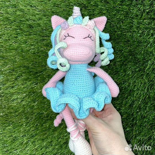 Мягкая игрушка единорог ручной работы