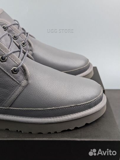 Угги кожаные ugg men's Neumel leather grey