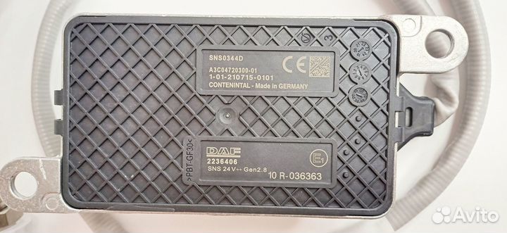 2236406 датчик nox передняя катализатором daf евро
