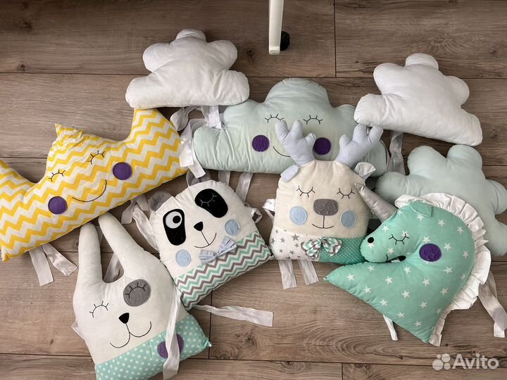 Бортики в детскую кроватку