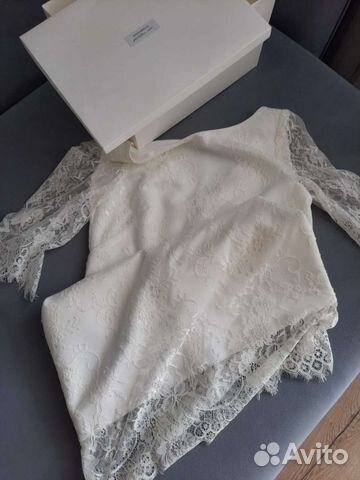 Платье белое 42-44, кружевое