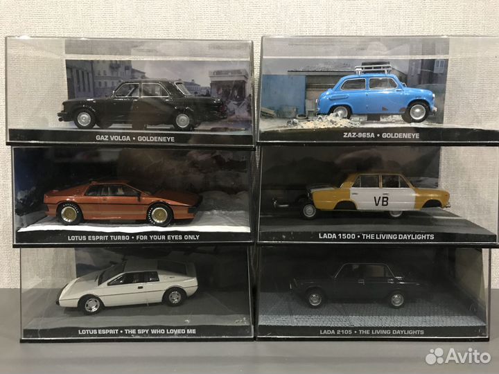 Модели авто из серии James Bond в масштабе 1:43