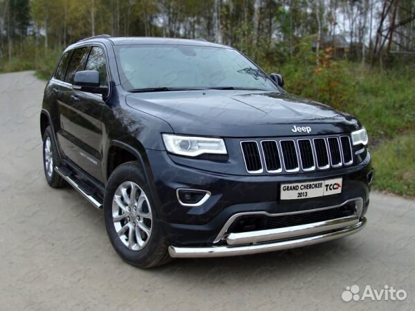 Защита переднего бампера Jeep Grand Cherokee 2011