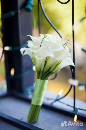 Свадебный букет невесты из калл