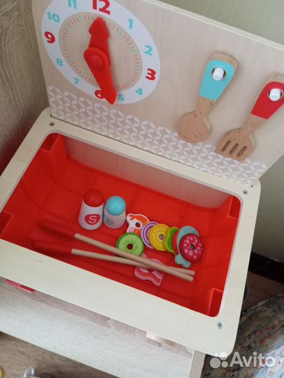 Детская деревянная плита/барбекю/кухня