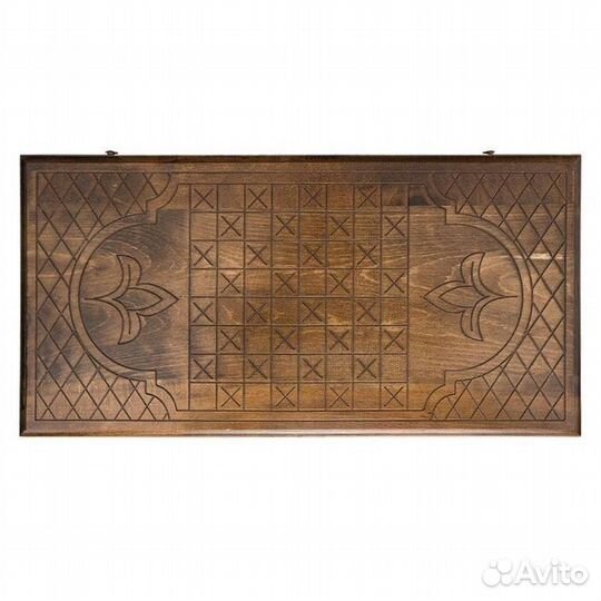 Нарды и шашки резные Плетение 62 х 64 см бук Армения 62576