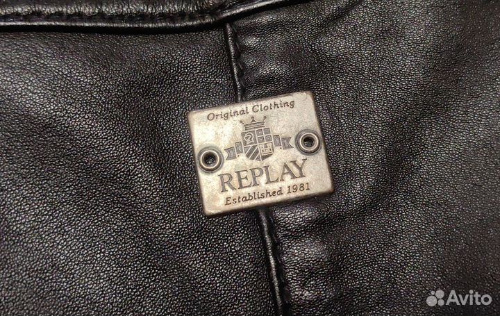 Куртка кожаная Replay(XL). Оригинал