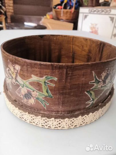 Сито старинное деревянное