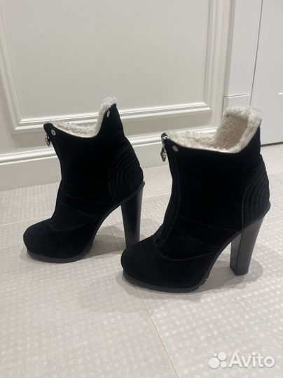 Ботильоны женские 39 р замша с мехом, зимние