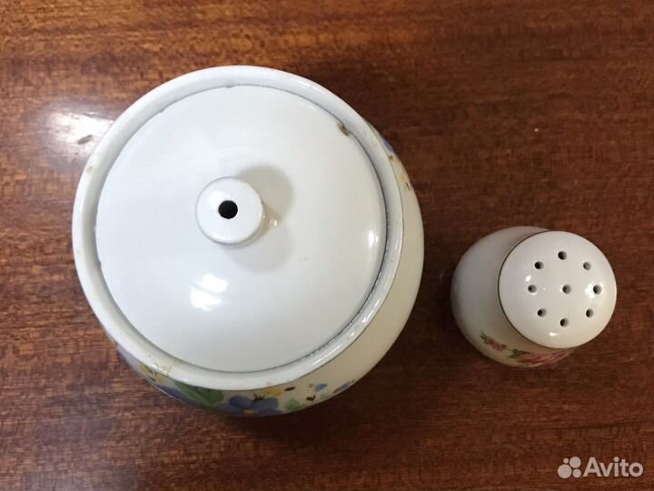 Солонка и сахарница Дулево - незабудки