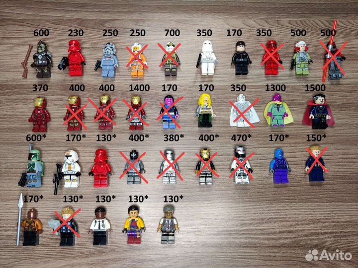 Lego Minifigures Star Wars, Marvel, Super Heroes