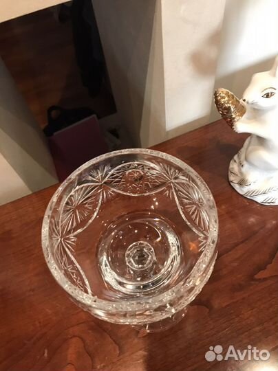 Хрустальная вазочка времен СССР