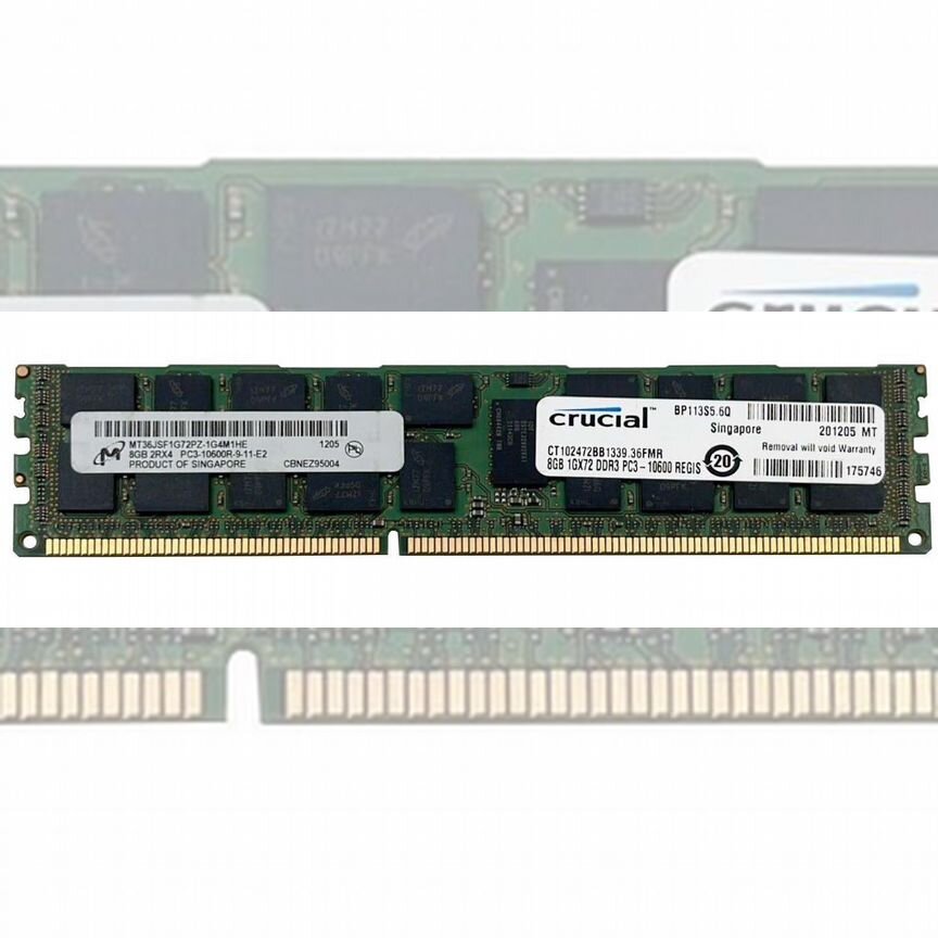 [CT8G3ERSDS4186D] Оперативная Память Crucial Ddr3 Ct8g3ersds4186d