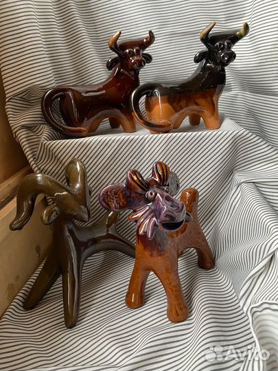 Статуэтки Васильковская майолика, дивные звери