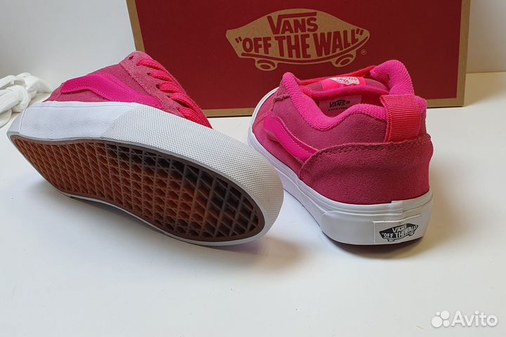 Vans knu skool pink дутыши