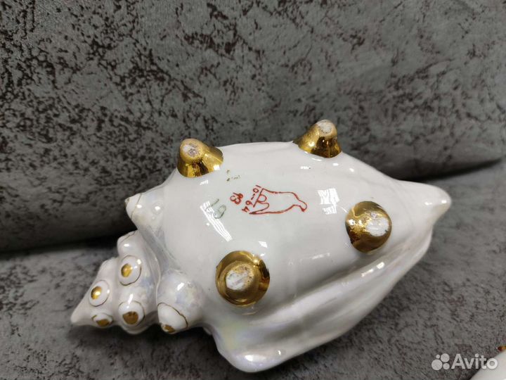 Ракушка с рыбкой Дулево 1967