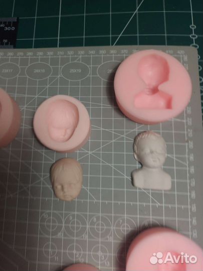 Силиконовые формы личиков для ватных игрушек