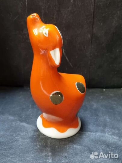 Старинная солонка, перечница. Олененок. В отличном