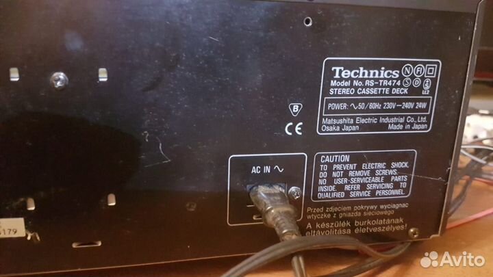 Кассетная дека technics RS-TR474