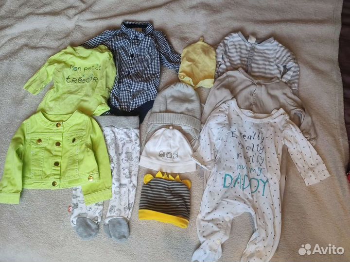 Пакет вещей на мальчика 3-6 месяцев