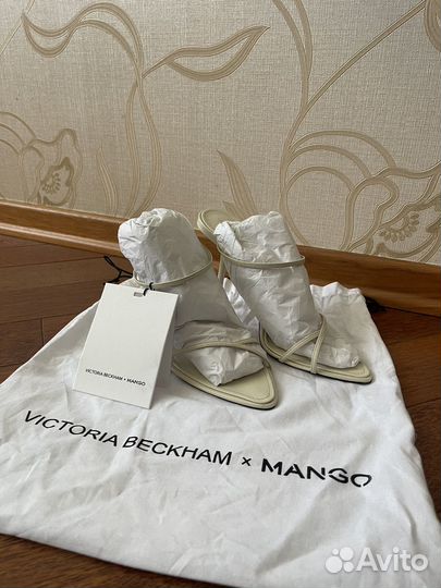 Кожаные босоножки mango Victoria Beckham