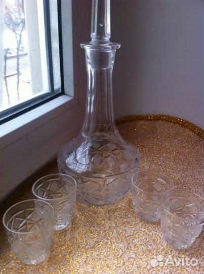 Хрустальный водочный набор (из СССР)