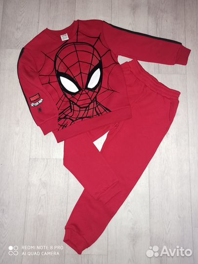 Костюм утепленный marvel (primark) 7-8 лет (128см)