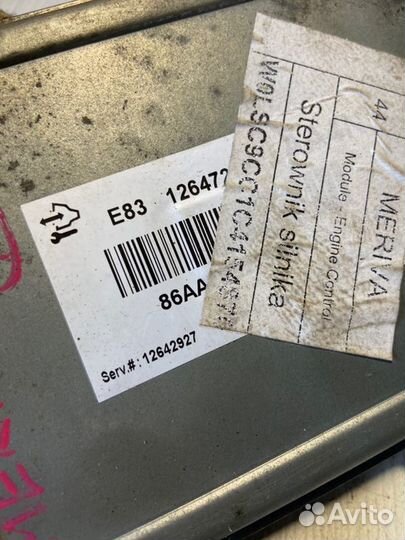 Блок управления двигателем Opel Meriva B A14XER