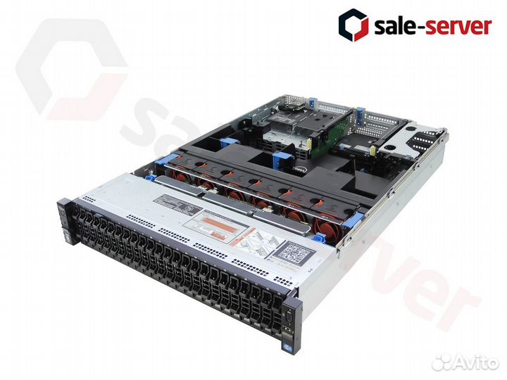 Сервер dell R720xd 24SFF 2x E5-2640 32GB 750W
