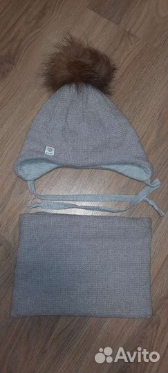 Шапка и снуд размер 54, зима