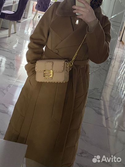 Стеганое пальто max mara