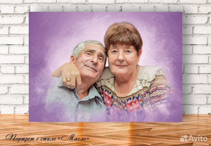 Портрет на холсте по фото