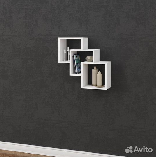 Полка арма 4 Квадраты навесная