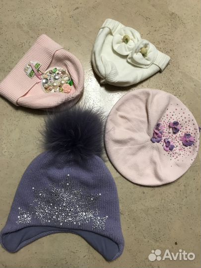 Шапка зимняя б/у на девочку